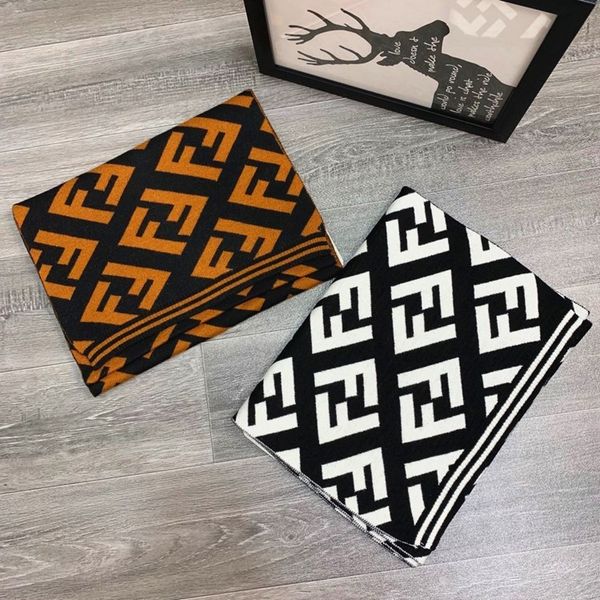 

and winter scarf new knitted men's wool scarf long straight, Blue;gray