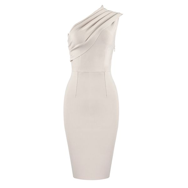 

summer women's dress night club off shoulder bandage female dresses sleeveless party elegant vestidos 210515, Black;gray