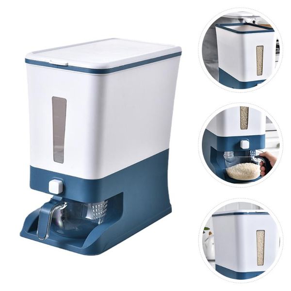 

storage bottles & jars 12kg rice bucket box large sealed kitchen grain container tank