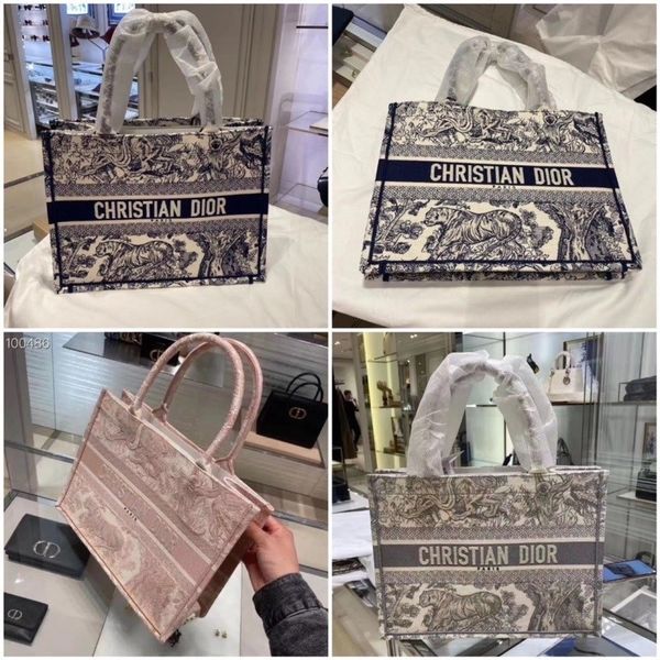 

spring women bags luxurys hand summer zoo tote bag canvas embroidery tote shopping beach women's designers outlet zmm