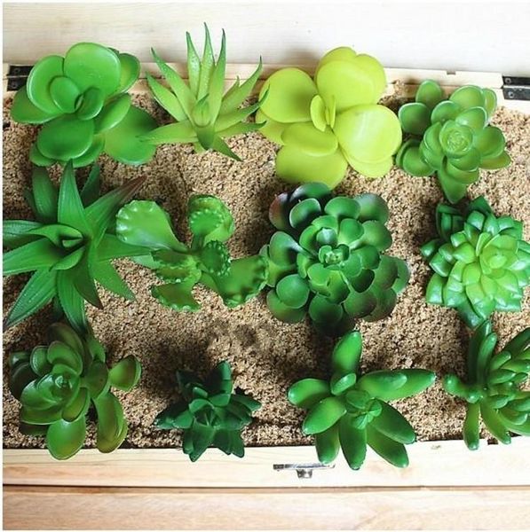

simulation office mini potted plants green succulents diy home fairy garden decoration supplies 20pcs/lot decorative flowers & wreaths