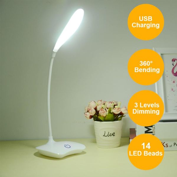 

table lamps desk lamp rechargeable led study student office lanterns for reading mj