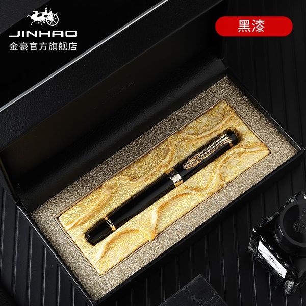 

gel pens jinhao rollerball pen metal descendants of the dragon black with red eyes writing business school supplies