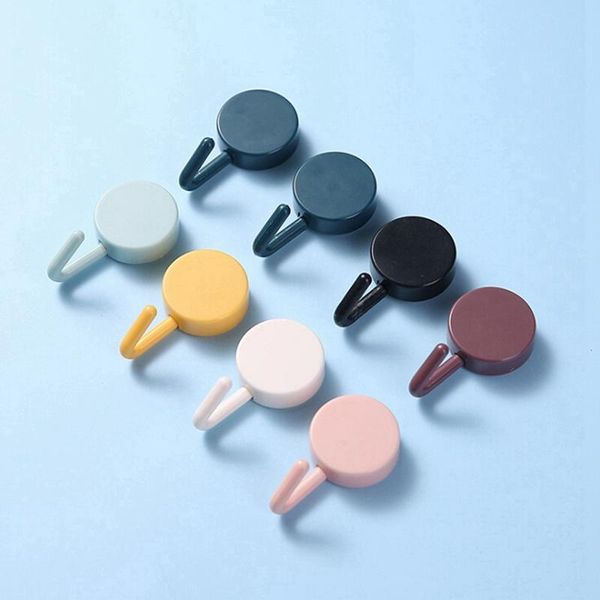 

cxd-10 pcs small sticky hooks strong cute nordic style wall punch hanging buckle & rails