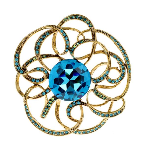 

pins, brooches cindy xiang large crystal flower for wmen vintage rhinestone jewelry all matched coat dress accessories 2 colors pick, Gray