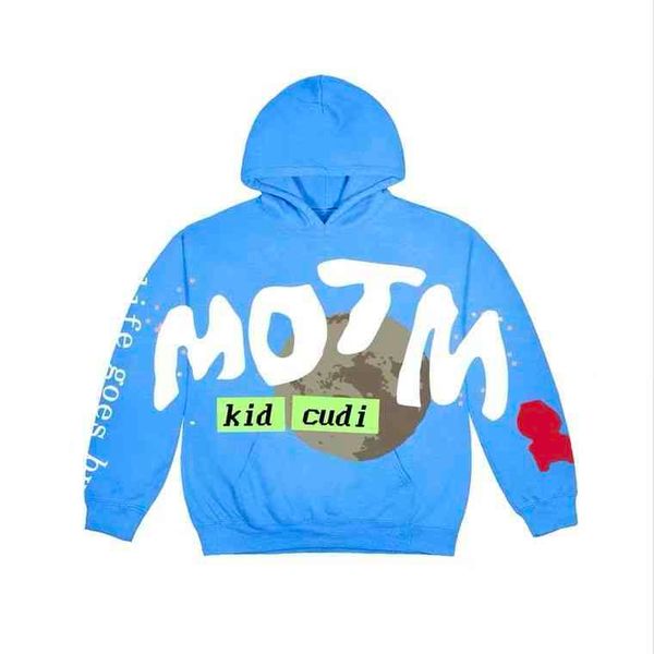 

kid cudi cpfm motm 3 art co branded klein blue american high street hoodie, Black