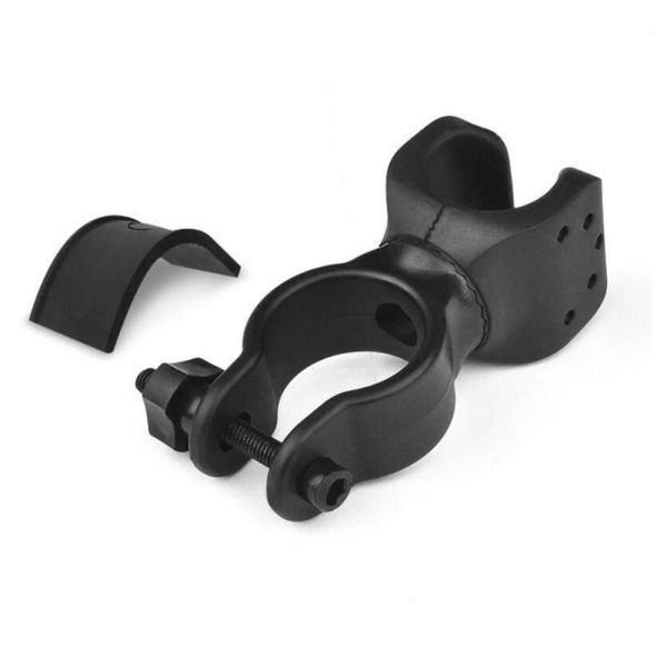 

bicycle torch lamp holder 360-degree rotating bike led light clip handlebar cycling bracket lights
