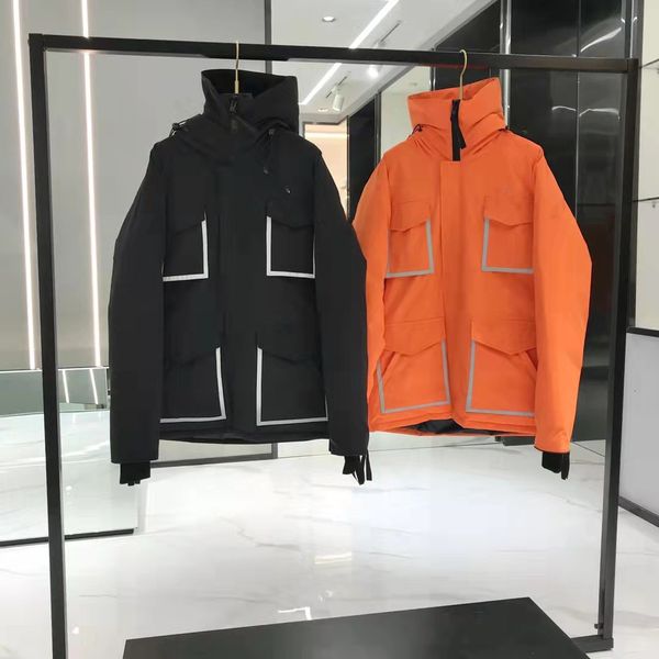 

owl couple parka canadian men's and women's warm goose down et, Black