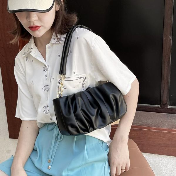 

evening bags lookveed girl store summer shoulder bag 2021 korean fashion trendy cloud fold underarm hand handbag
