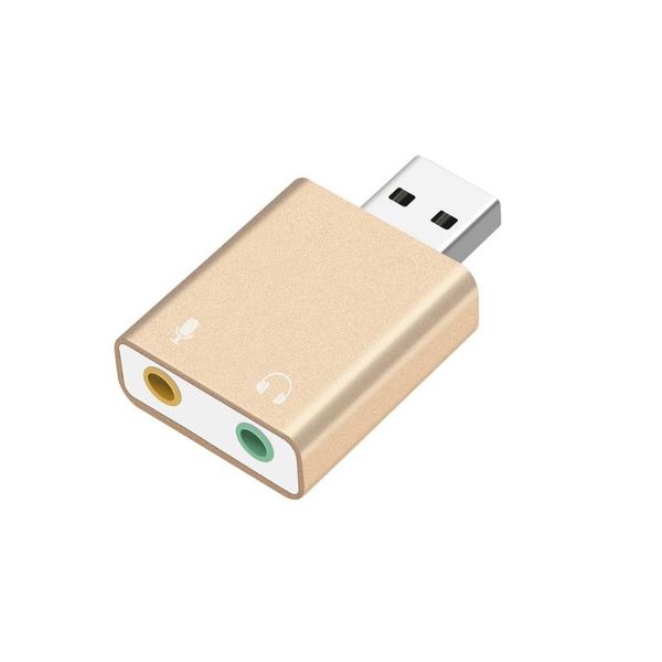 

computer cables & connectors external sound card usb to earphone headphone microphone jack adapter audio for laptop