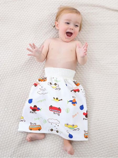

baby diaper training skirt pure cotton high waist waterproof children washable cloth urination diapers