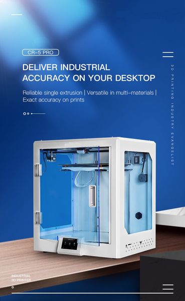 Настольный 3D-принтер Новый CR-5 Pro Большой размер печати