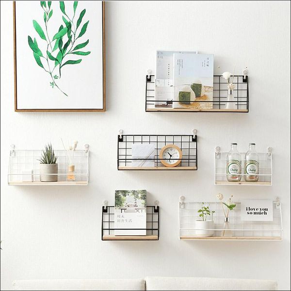 

other home decor wooden wall rack plant cabinet flower pot indoor and outdoor decoration simple shelf decorat