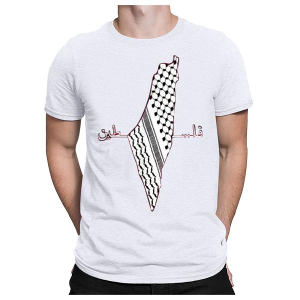 

men's t-shirts gaza palestine flag t-shirt 2021 summer casual slim 3d digital print shirt blouse short sleeve t for men, White;black