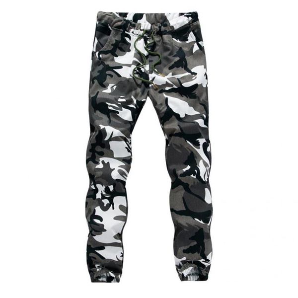 

men's pants casual drawstring discolored male trousers sports, Black