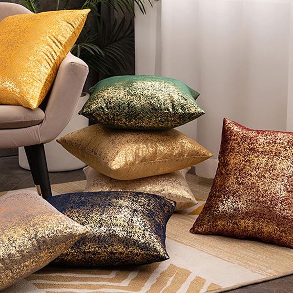 

cushion/decorative pillow 45*45 bronzing nordic throw cushion cover living room decorative sofa pillowcase home decor 40791