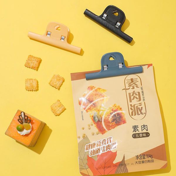

bag clips 1pcs food sealing clamp sealed for fresh keeping practical s/l 4colors plastic portable multifunctional home snack