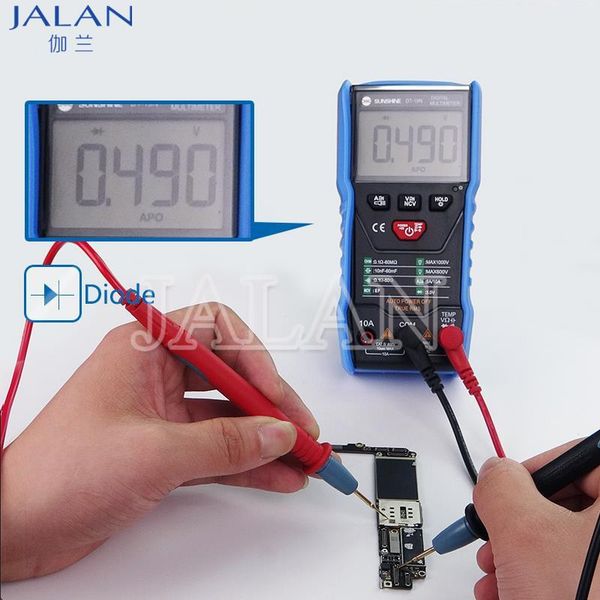 

cell phone repairing tools sunshine dt-19n auto range lcd display digital mini multimeter or mobile problem accurate positioning repair