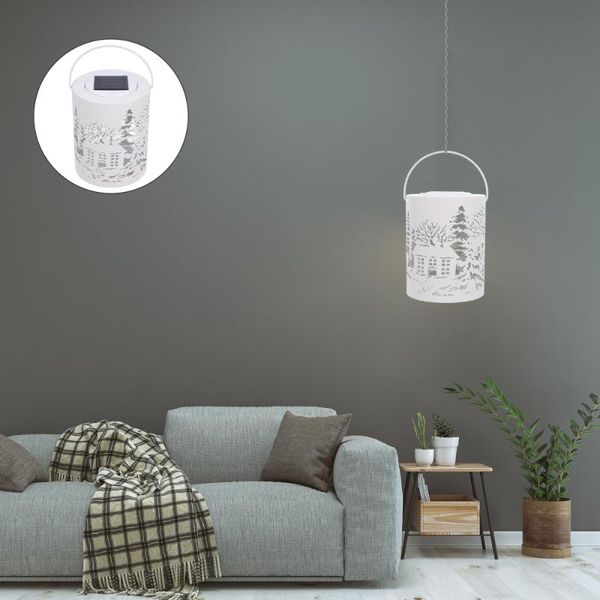 

solar lamps 1pc hollow-out xmas light projection night lamp outdoor iron art