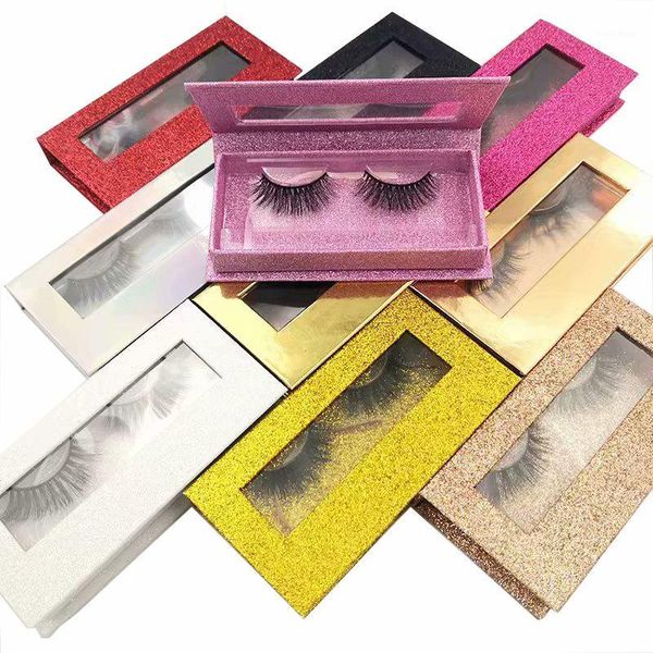 

100% real mink eyelash in color box 1 pair of lxplus-35 with box1