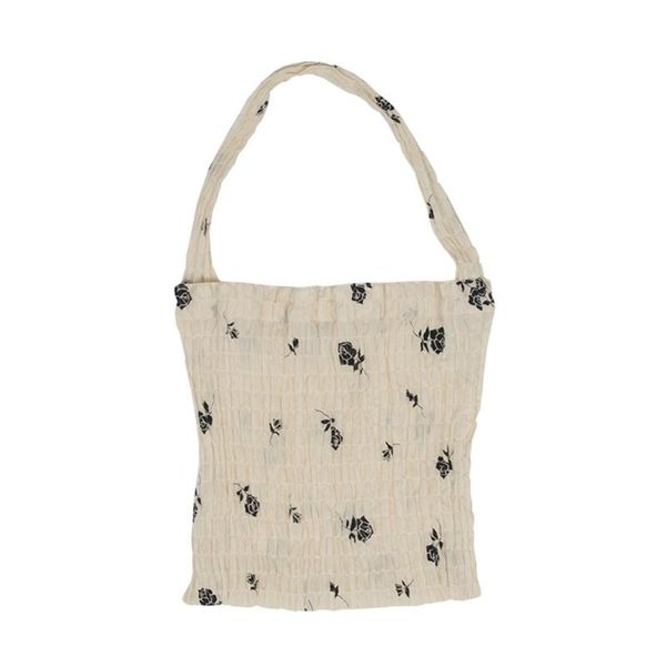 

duffel bags fashion shoulder bag chiffon retro vintage rose printed lightweight handbag