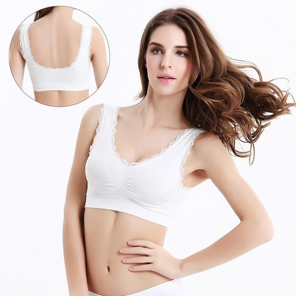 

bras women lingerie seamless for push up bralette gather shockproof runing sports female underwear vest comfortable, Red;black