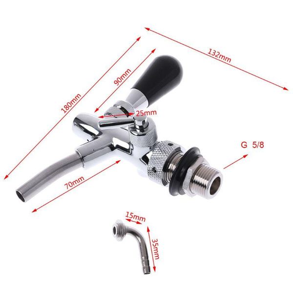 

kitchen faucets l21c adjustable beer tap homebrew faucet bar accessories with long shank & ball lock