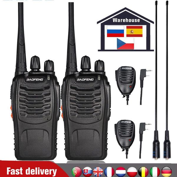 

walkie talkie 2pcs/set baofeng bf-888s 5w portable ham radio station bf888s fm transceiver bf 888s comunicador uhf transmitter