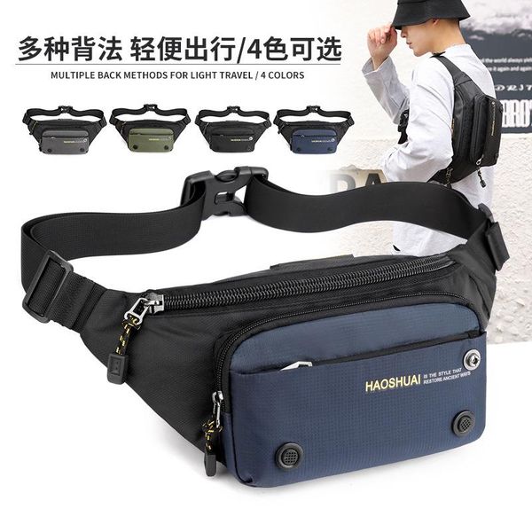 

waist bags men's pockets trendy casual mobile phone messenger shoulder bag oblique backpack chest men and women outdoor sports