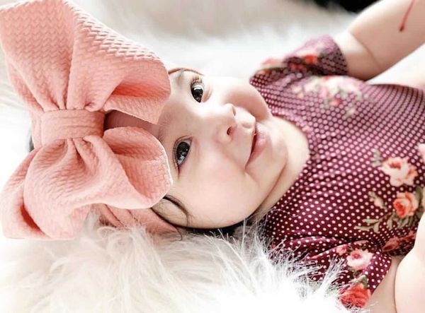 

handmade baby headbands stretchy nylon headband bows for infant babies toddler girls hairbands and kids bowknots child hair accessories, Silver