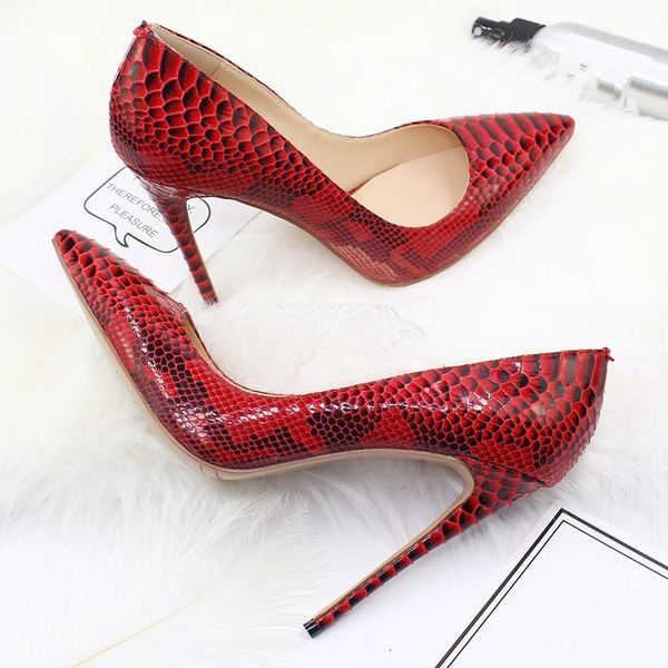 

dress shoes high heels woman black nude pointed toe female snakeskin leather ladies pumps stiletto red bridal d039a rrqd