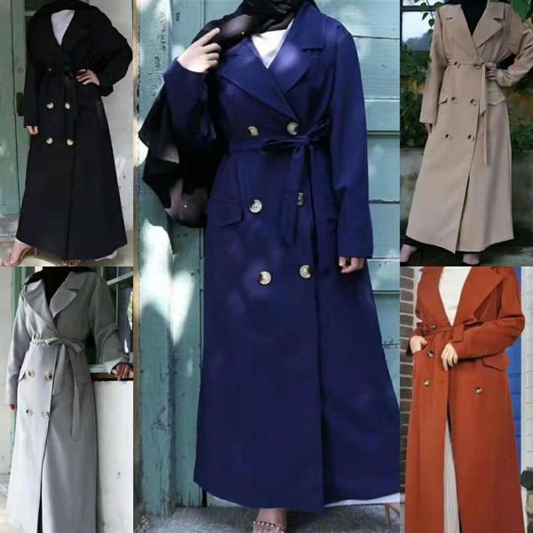 

women's trench coats bgteever vintage brown oversized women windbreaker coatsautumn lapel double breasted sashes loose ladies, Tan;black