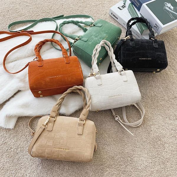 

evening bags simply crossbody pu leather solid color simple messenger bag lady chain travel small handbags for women 2021