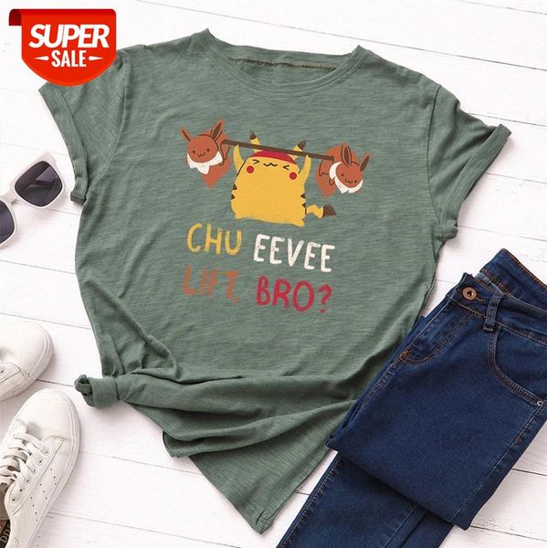 

women's loose round neck short-sleeved cotton t-shirt #ap2p, White