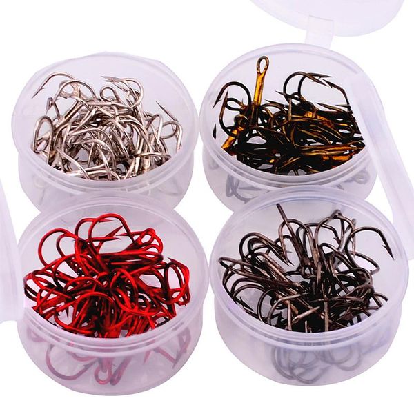 

set of 20 hooks are available, available in four colors, and sizes ranging from 2 to 10. explosive hook for outdoor fishing