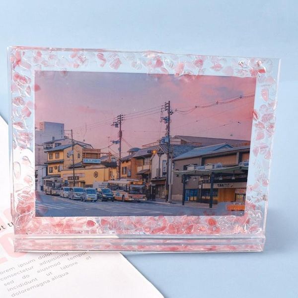 

crystal epoxy love rectangular po frame mold mirror day self-made tool valentine's silicone o4h2 frames