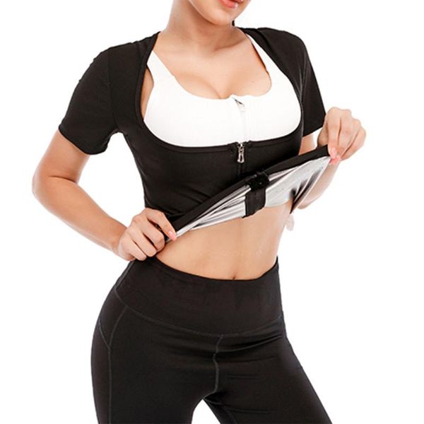 

women's shapers corset waist training sauna sweating vest abdomen, Black;white