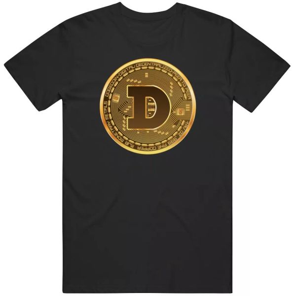 

dogecoin people's cryptocurrency money trading fan t shirt, White;black