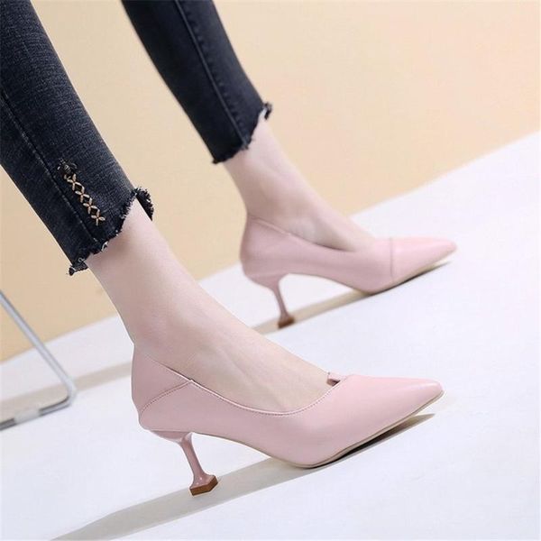 

stiletto high heels talons hauts for woman pumps zapatos de mujer femme shoes ladies tacones kobieta pompy black pink white dress