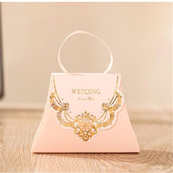 

gift wrap luxury portable romantic fashion pink events party supplies flower laser cut lace paper favors candy box wedding decoration