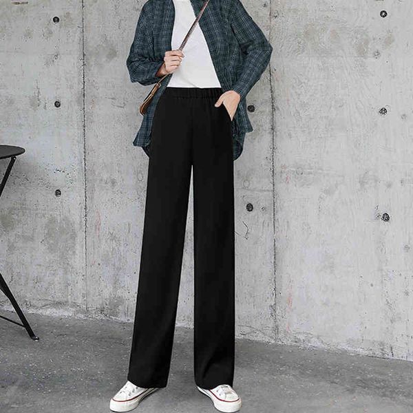 

women's pants & capris senapo women's trousers, with wide legs, high waist, loose, straight, thin, trousers for all tastes y7tb, Black;white