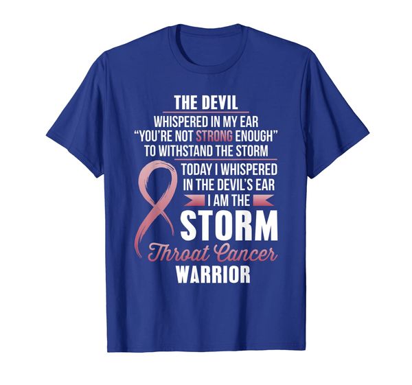 

Throat Cancer Warrior - I am the Storm T-Shirt, Mainly pictures