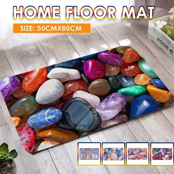 

cushion/decorative pillow floor-mat non-slip carpets absorbent kitchen rugs bath-mat 3d cobblestone entrance doormat rug