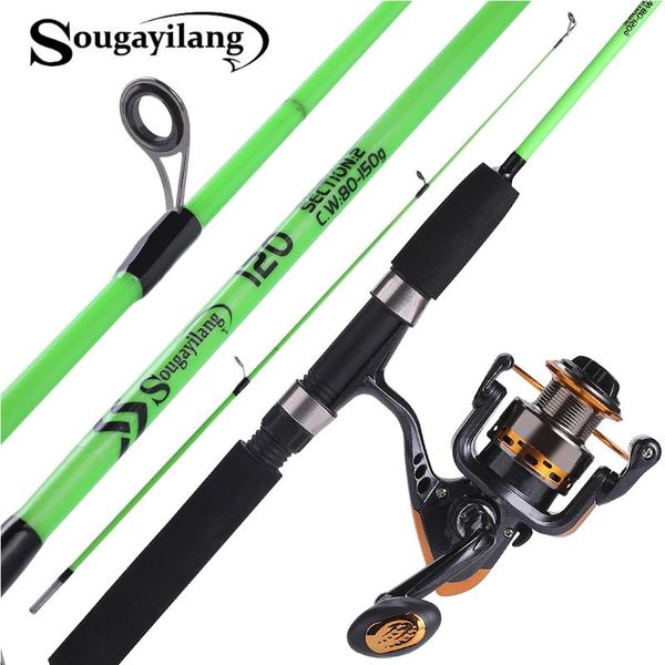 

boat fishing rods sougayilang 120cm spinning rod with reel ultralight abs resin body travel combo pesca