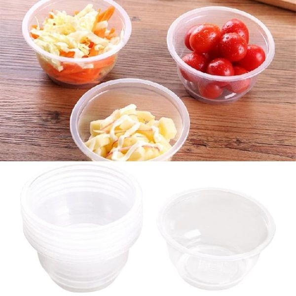 

50pcs disposable clear round party bowls without lids