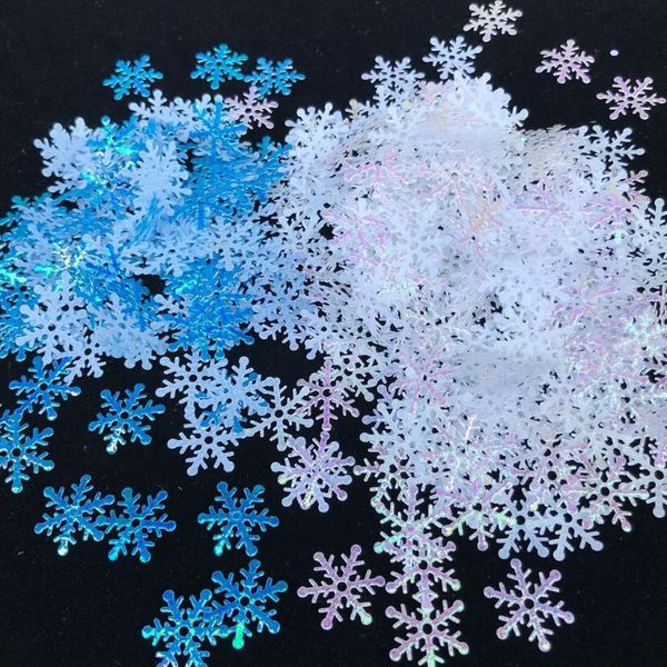 

christmas decorations snowflakes confetti artificial snow xmas tree ornaments for home party wedding decor