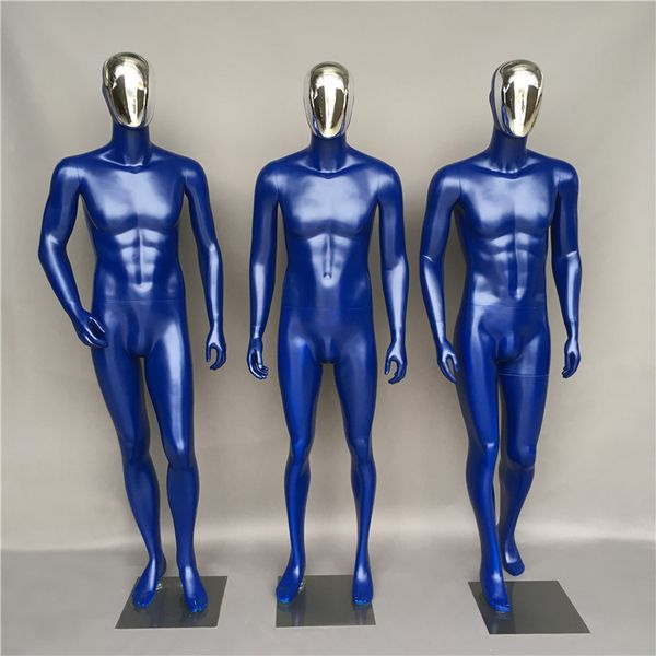

nice blue male mannequin style sports model on promotion, Khaki