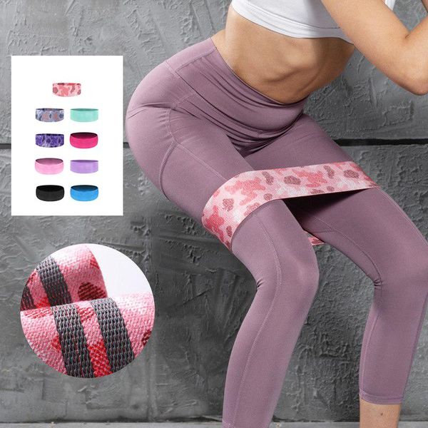 

elastic band non-slip resistance women fitness hip circle squat yoga training stretch tension bands