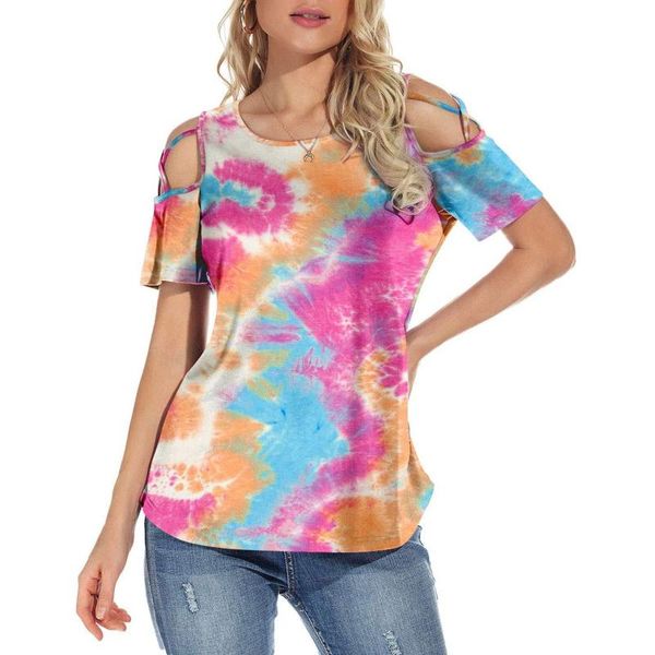 

women's t-shirt 2021 summer oversized t shirts women v-neck 3d gradient 2xl large sizes ladies casual short sleeve tee clothes c2, White