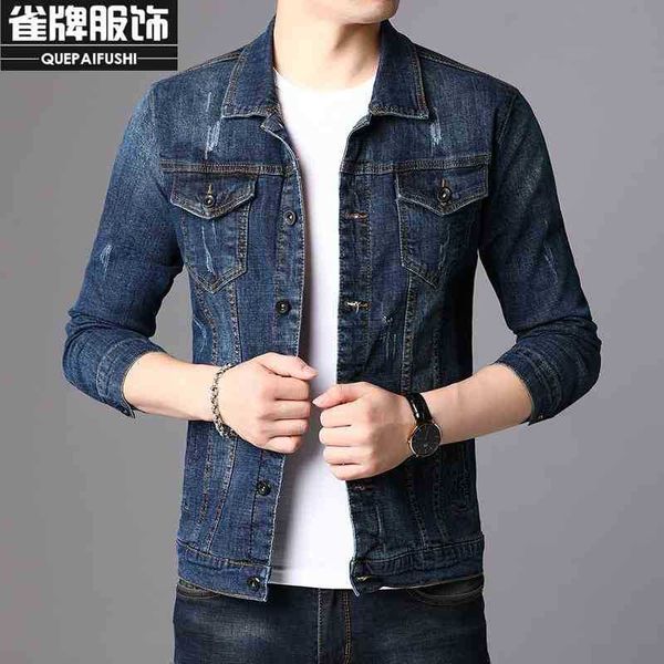 

cowboy fashion brand street versatile trend men's clothing autumn winter 2020 new slim jacket clothes, Black;brown